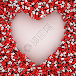 心形形状心脏病制药热情药品计算机治疗处方药胶囊团体卫生背景图片