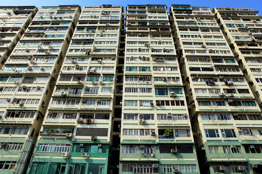 香港旧大楼财产不动产地板摩天大楼建筑建筑学窗户多层城市高楼图片