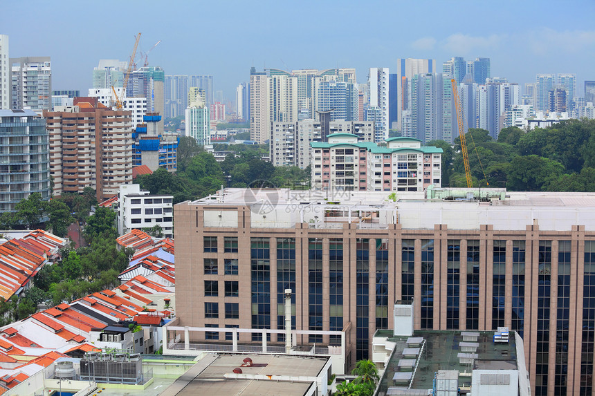 新加坡的建筑物住房公园摩天大楼天际城市建筑景观图片