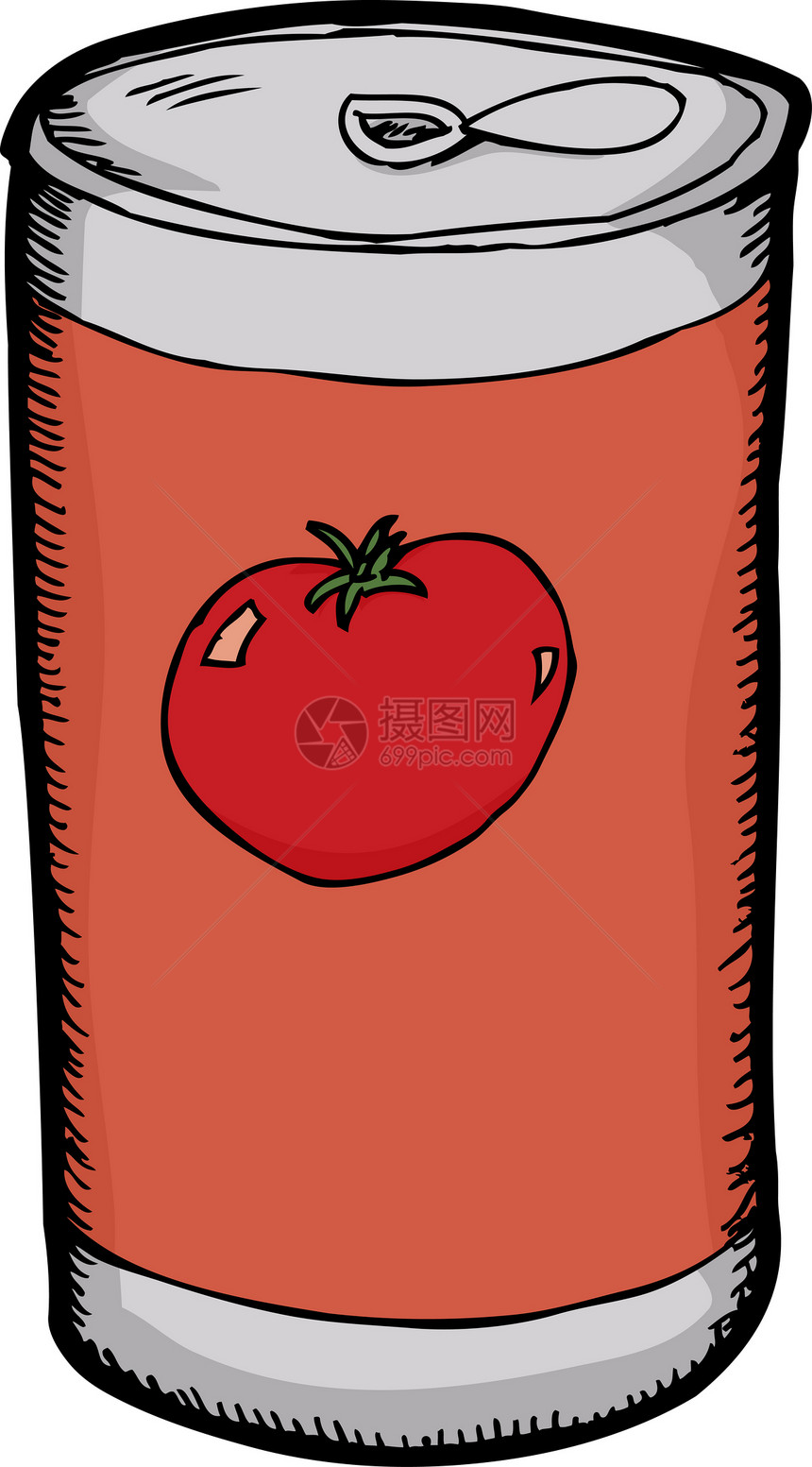 番茄汁罐头图片
