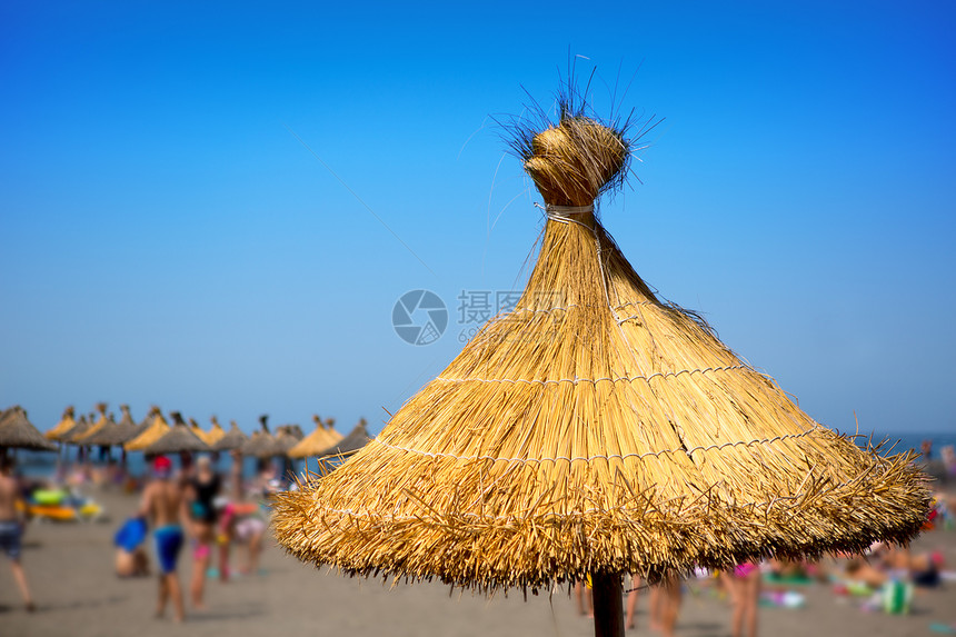 南特纳里夫的美美海滩度假者天窗海岸假期蓝色阳伞景点观光海洋旅行图片