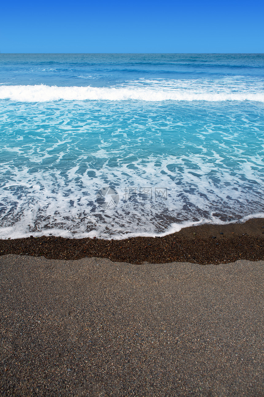 加那利群岛棕色沙沙滩岛屿情调海洋地标土地泡沫海景热带海浪沙漠图片