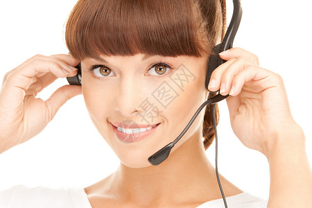 帮助热线办公室手机求助助手微笑商业服务工人操作员代理人迷人的高清图片素材