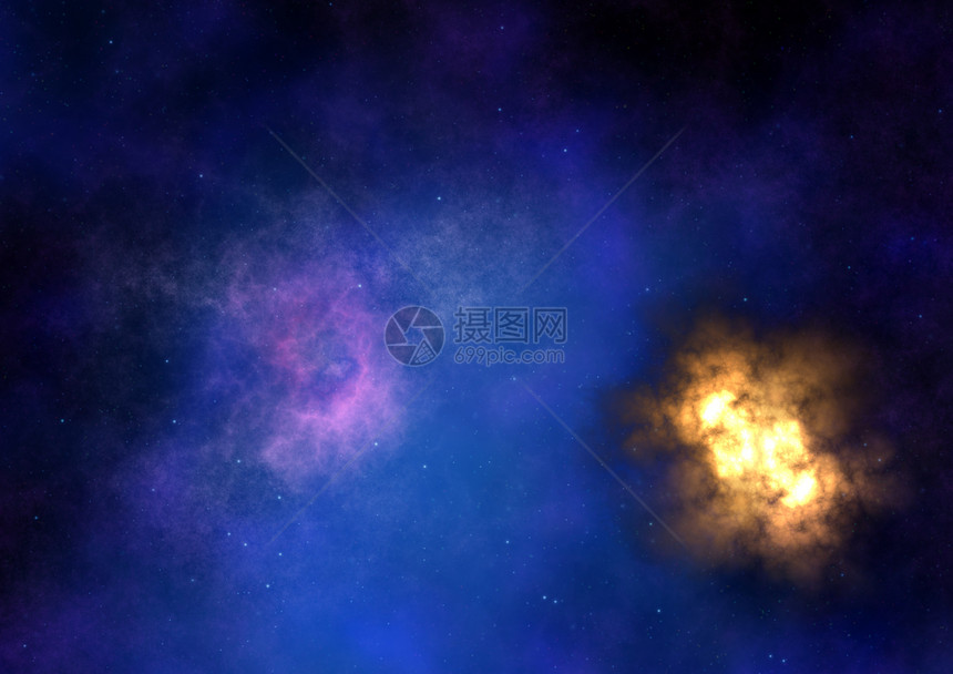 成为光星星云渲染螺旋敬畏天文学插图绘画行星勘探紫色气体图片