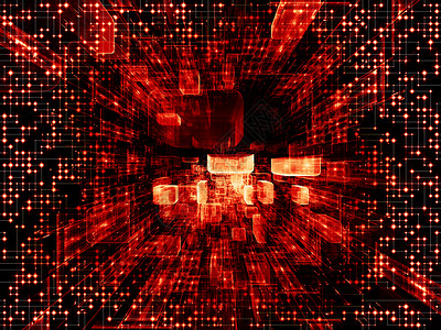 虚拟空间光化网络设计科学信号虚拟现实墙纸立方体艺术品网格开发背景图片
