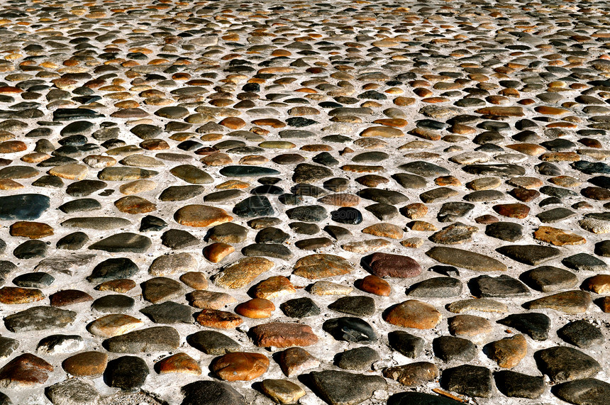 背景路岩石石头灰色卵石棕褐色鹅卵石图片
