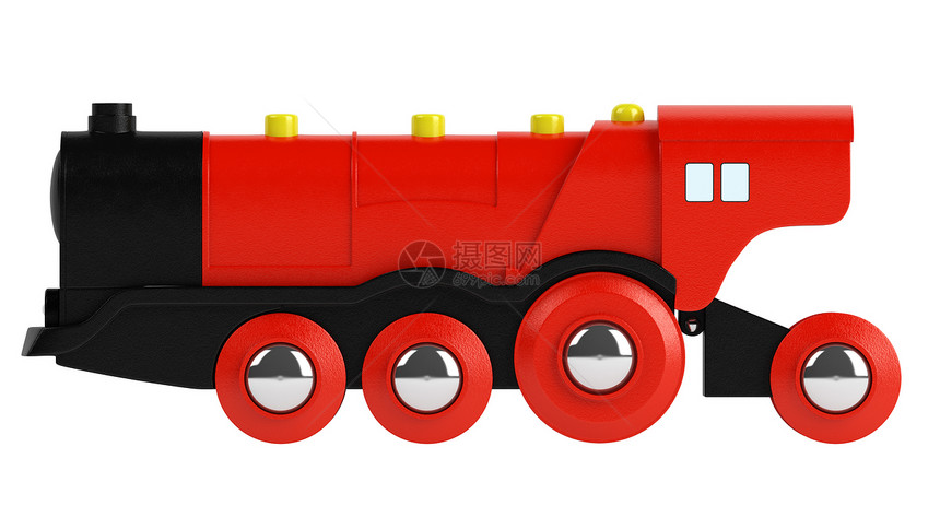 红玩具引擎机车旅行运动车辆车轮教练火车孩子玩物游戏图片