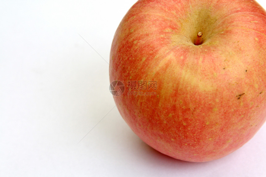 苹果红色营养果汁白色水果小吃圆形食物饮食图片