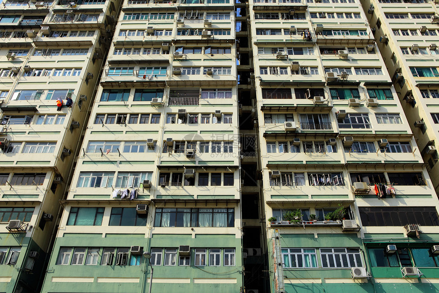 香港旧大楼住房建筑学建筑抵押窗帘财产摩天大楼城市天空地板图片