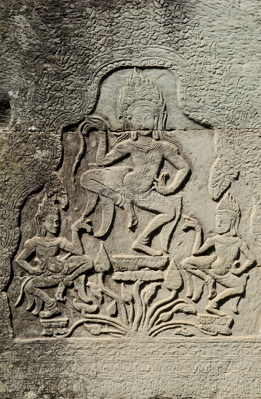土木雕刻的石头雕刻雕刻品寺庙高棉语遗产图片