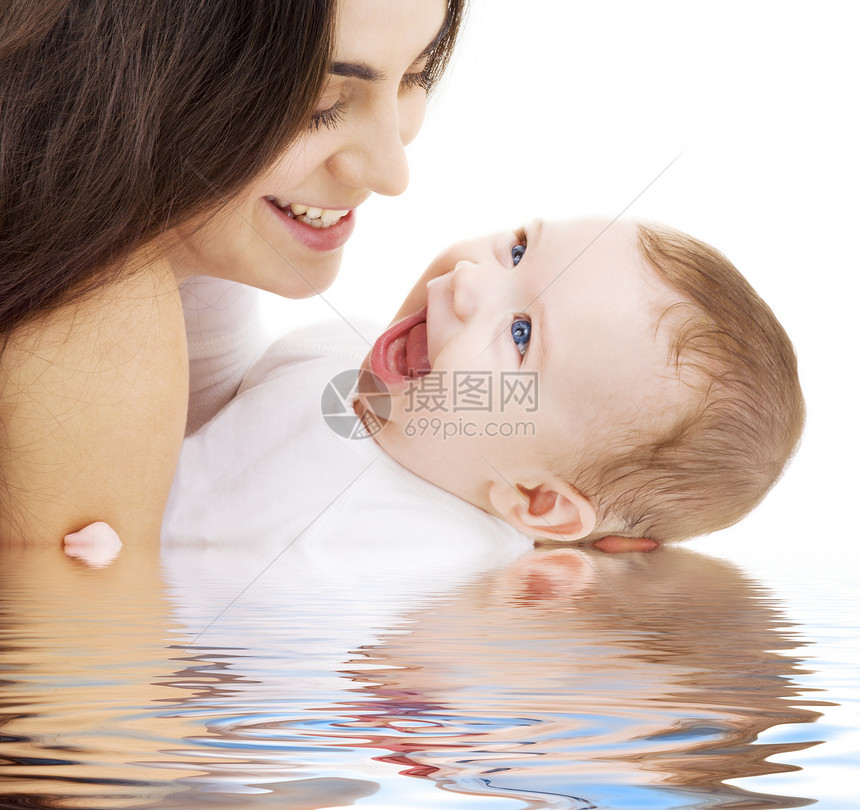 婴儿和母亲儿子面孔童年母性父母微笑男生妈妈乐趣女士图片
