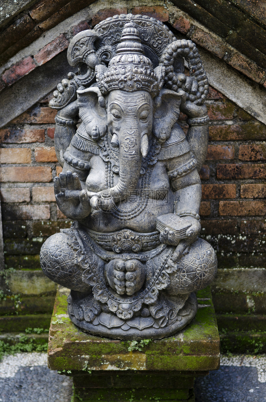 巴利印地安的甘埃什雕像数字寺庙宗教上帝图片