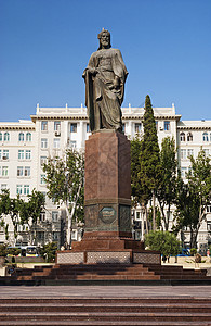 阿塞拜疆人巴库阿泽拜扬建筑街景城市雕像旅行房屋街道房子纪念碑建筑物地标背景