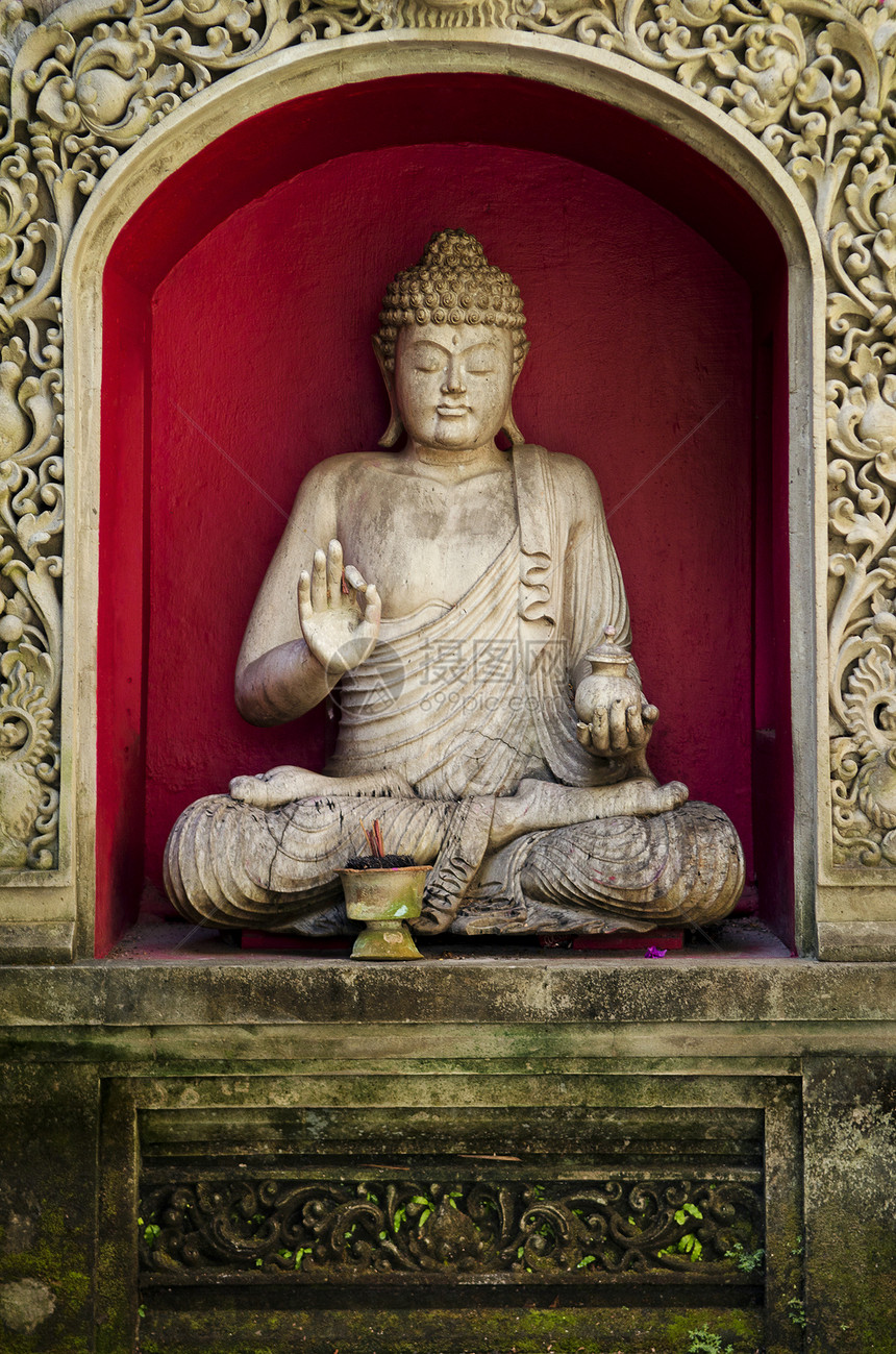 的 buddha 雕像数字石头寺庙宗教佛教徒神社上帝图片