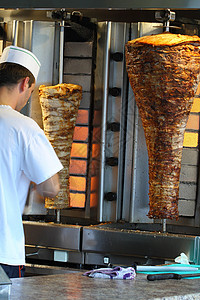 沙鲁火焰男人捐赠者炙烤餐厅牛肉小吃文化火鸡美食高清图片