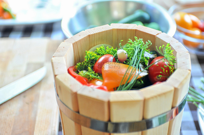 保护番茄烹饪食物厨房木头样本芳香韭菜味道生长沙拉图片