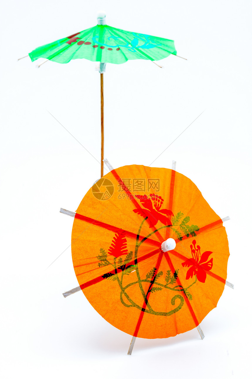 鸡尾伞装饰品活力异国情调橙子牙签阳伞乐趣庆典木头图片