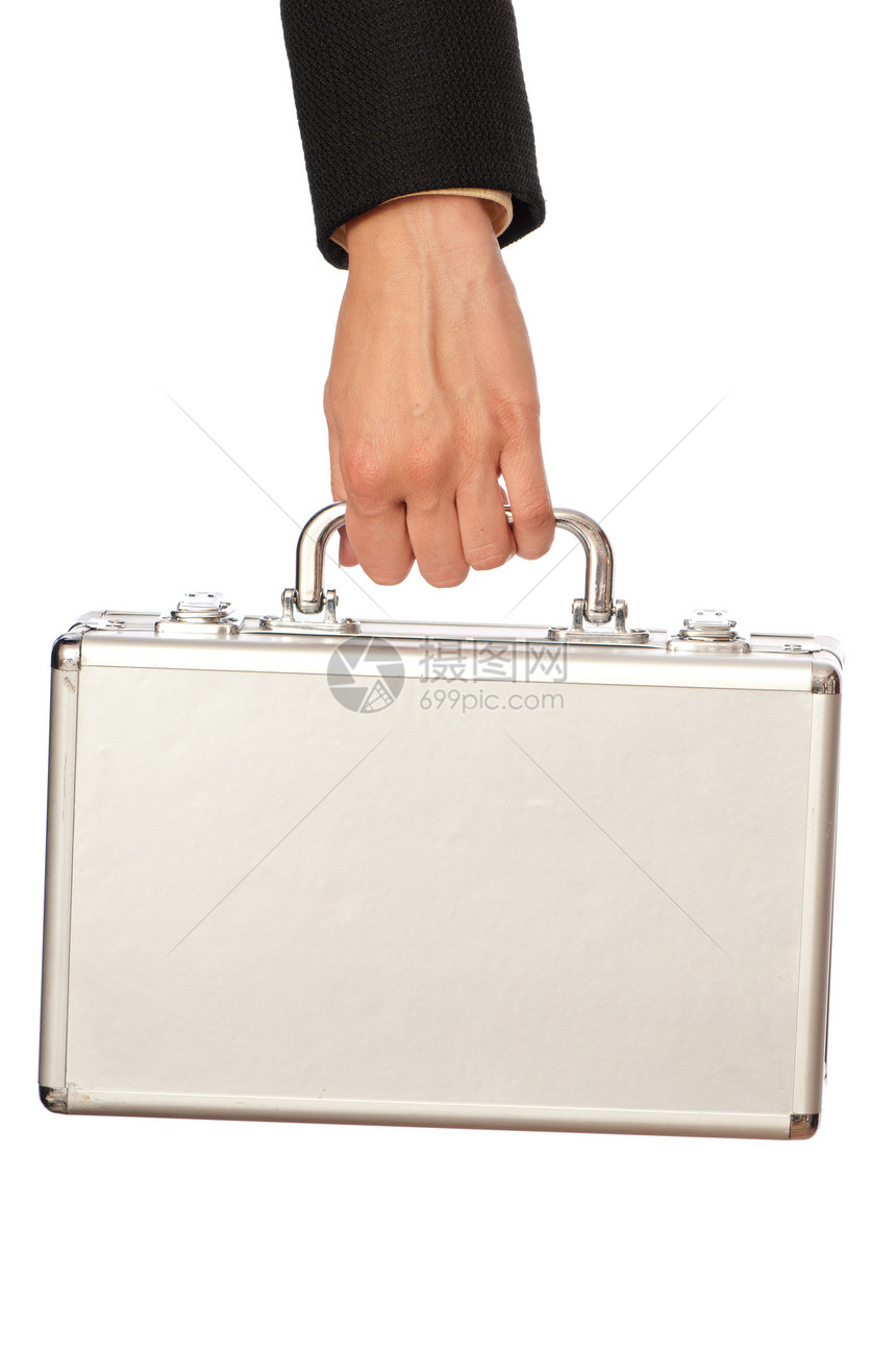 金属案件人士商务商业文档旅行公文包女性灰色行李办公室图片