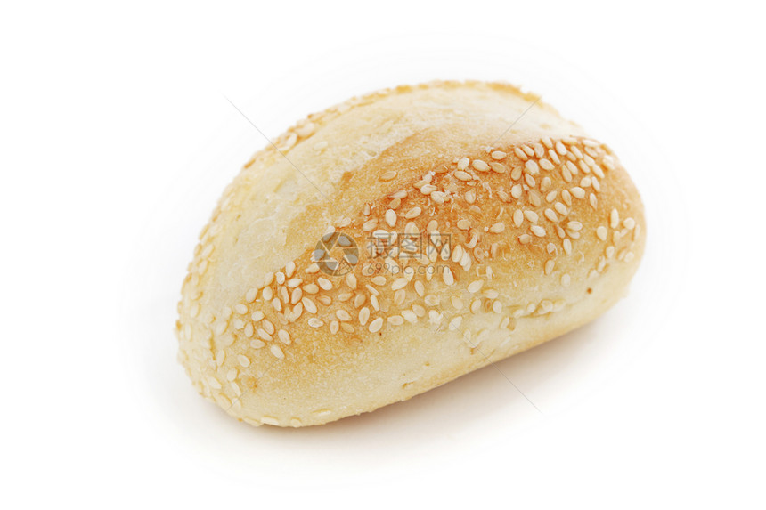 白上孤立的面包包子面粉碳水传统小吃小麦脆皮早餐面包棒食物图片