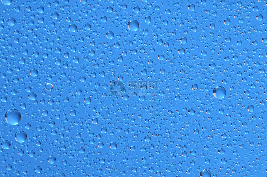 水泡泡沫湿气沉淀空气蓝色茶点气候气泡反射天气水滴图片
