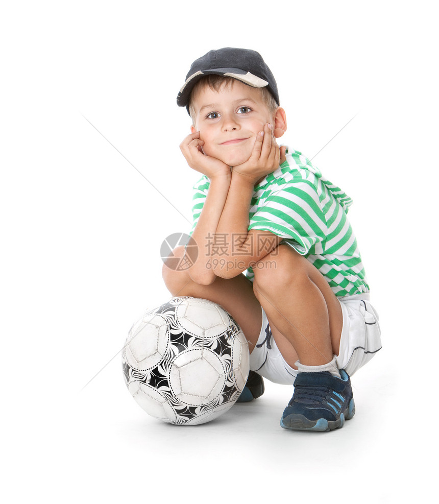 男孩足球球手白色乐趣幸福运动员活力青年竞赛男性玩家童年图片