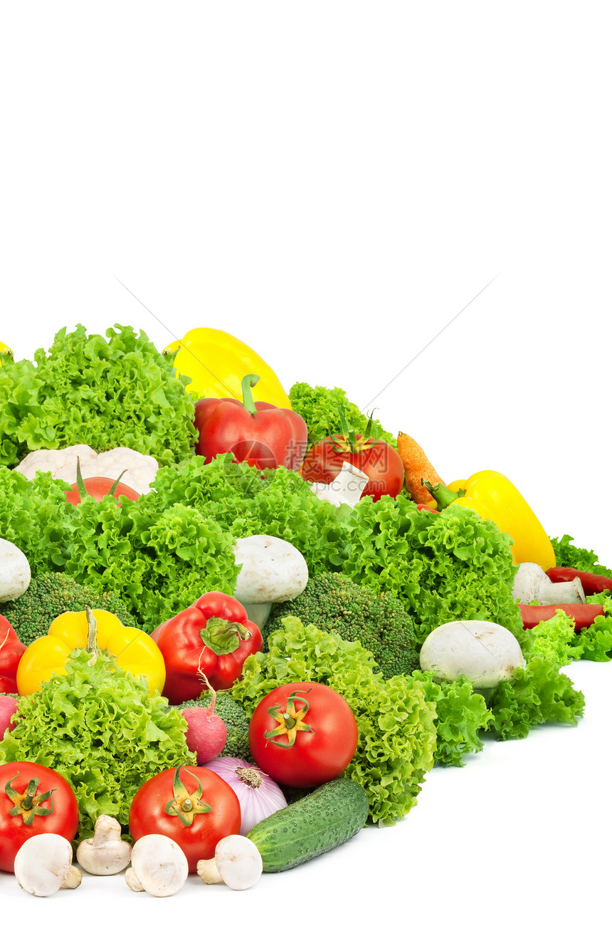 杂类新鲜蔬菜菠菜收藏文化洋葱紫色框架叶子胡椒食物健康图片