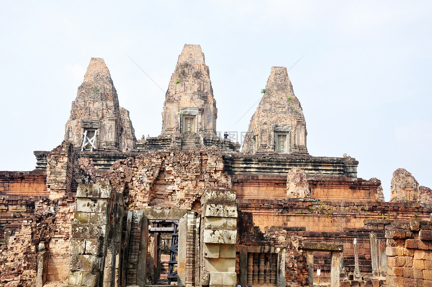 柬埔寨吴哥纪念碑收获祷告废墟高棉语智慧热带旅游天空旅行图片