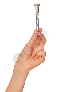 大螺丝紧固件铁器手指建造金属别针单元螺钉灰色扳手高清图片