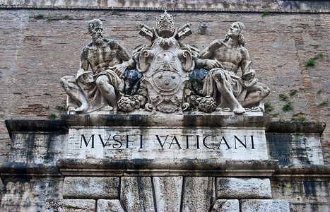 梵蒂冈博物馆雕塑旅行艺术博物馆教廷建筑背景图片