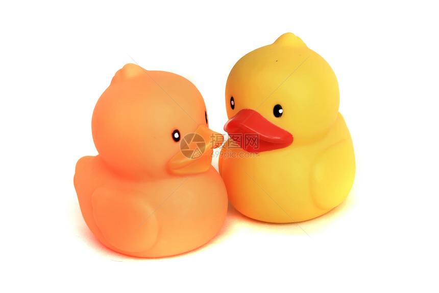 鸭玩具白色淋浴黄色鸭子橙子小鸭子塑料橡皮图片