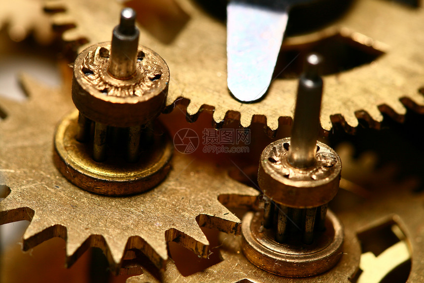 时间装置宏观平衡链轮古董齿轮乐器机器车轮运动珠宝商图片