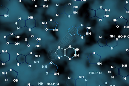 抽象的化学背景科学蓝色公式图片