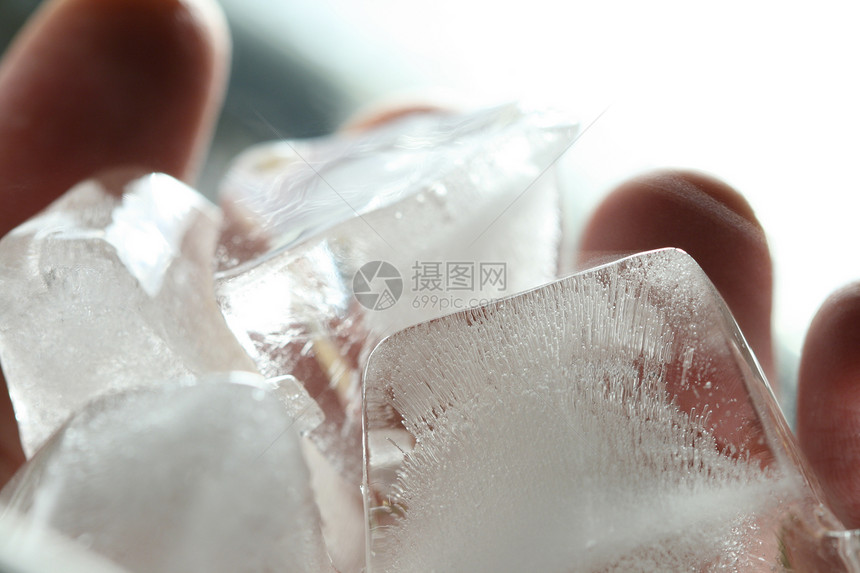 冰雪冰箱正方形镜子寒冷寒意液体蓝色水晶冰块立方体图片