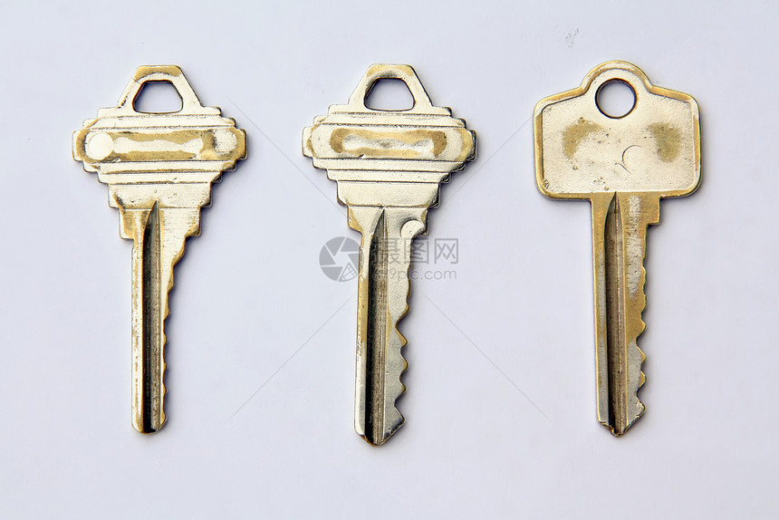 密钥关键键秘密钥匙戒指金属宏观成功骨骼安全商业反射图片
