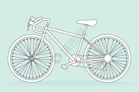 握把自行车骑士追求震惊座位插图运动娱乐速度运输挑战插画