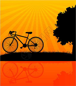 握把自行车踏板运输乐趣插图艺术震惊技术追求速度夹子插画