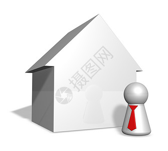 房地产数字项目销售经纪人房子财产抵押玩具建筑住房背景图片