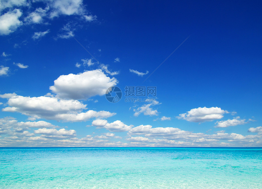 海 海旅行放松天空天堂热带假期海浪晴天蓝色海岸图片
