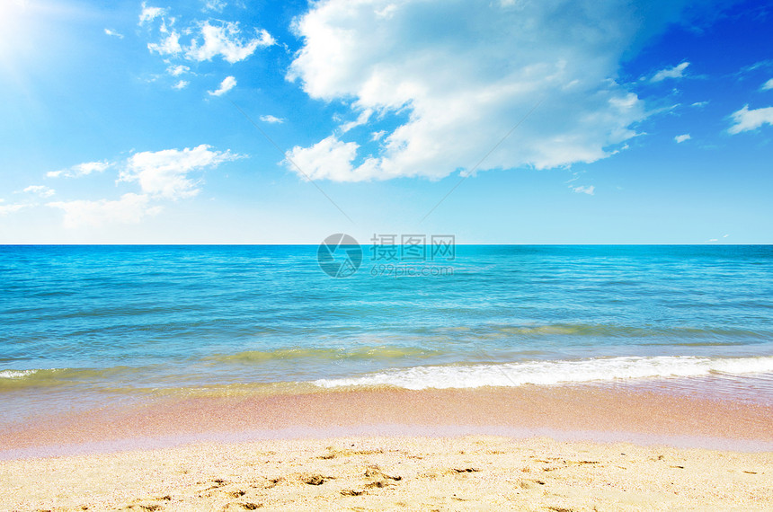 咸海沙滩旅行冲浪支撑天堂热带海浪太阳海岸海景放松图片