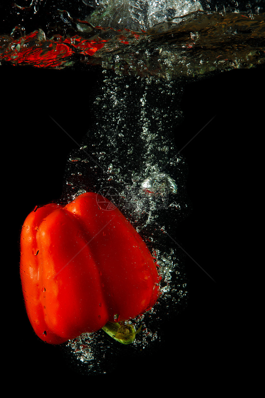 甜甜红胡椒植物生长厨房食欲农业蔬菜水果营养红辣椒花园图片