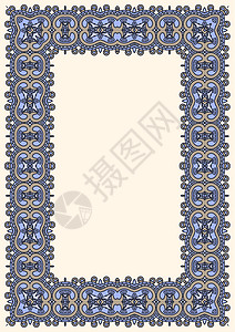 矢量装饰设计元件尖塔卡片艺术插图证书装饰品丝带书法蓝色漩涡背景图片