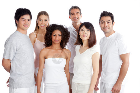 多民族人群水平友谊成人男士团队金发团体夫妻男性女士背景图片