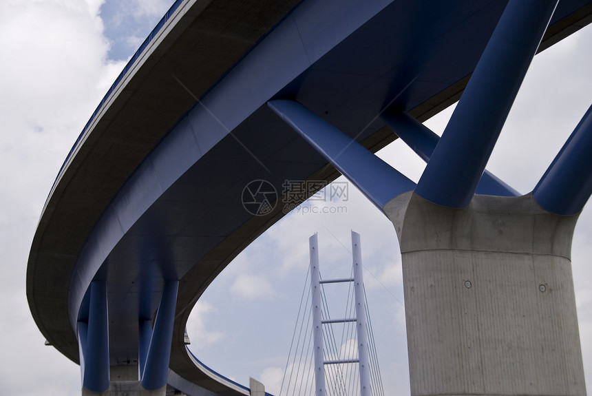 桥施工桥梁交通图片