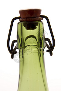 瓶装夹钳瓶子绿色啤酒瓶玻璃背景图片