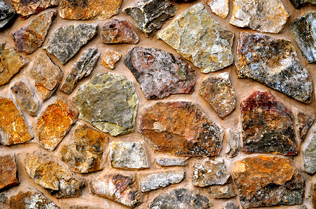 岩石墙背景背景巨石棕色棕褐色石头花岗岩背景图片