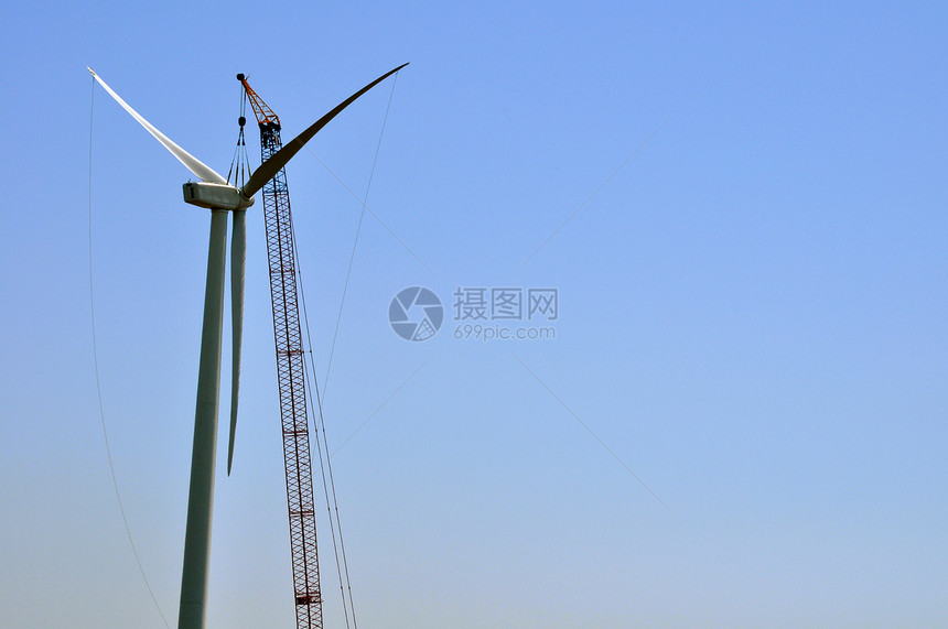 风风涡轮树木风车绿色资源涡轮机场地科技技术风力图片