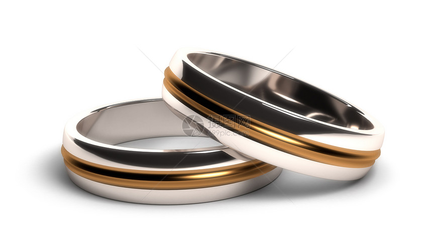 结婚戒指夫妻团结永恒新生活珠宝依赖性婚礼金子形状圆圈图片