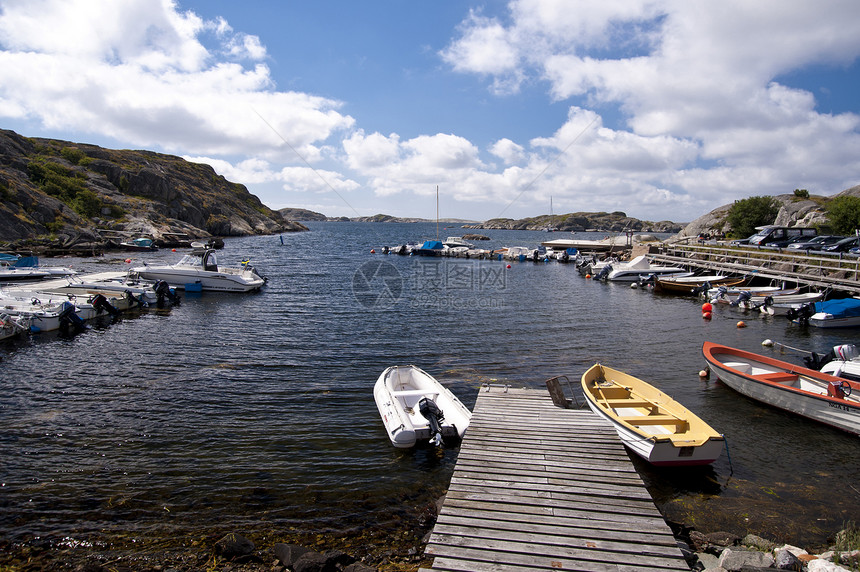 瑞典哈韦克斯特兰树木船屋钓鱼荒地小屋房子岛屿渔船岩石房屋图片