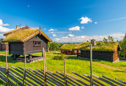 克里斯蒂安草屋顶国家住房背景