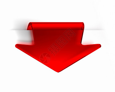 箭头带字素材红箭头包装书签旗帜白色图标文字一个字3d背景